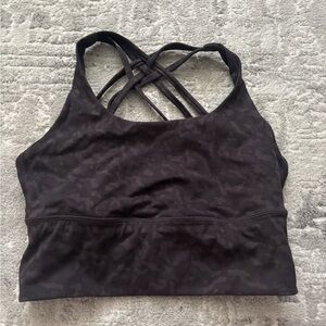 CRZ YOGA Dark Camouflage Sports Bra